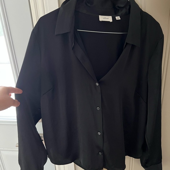 Wilfred Black Satin Blouse - Picture 4 of 4